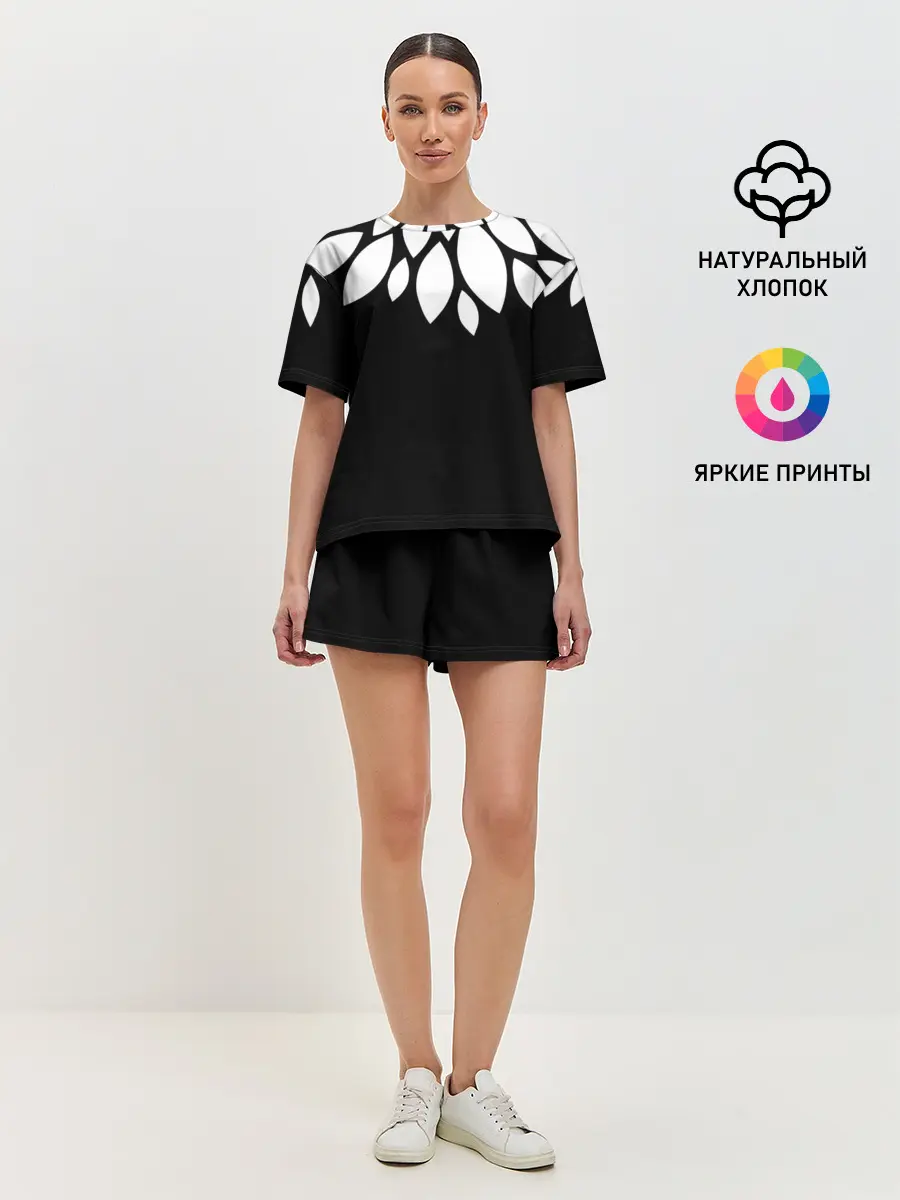 Женская пижама с шортами / Лепестки