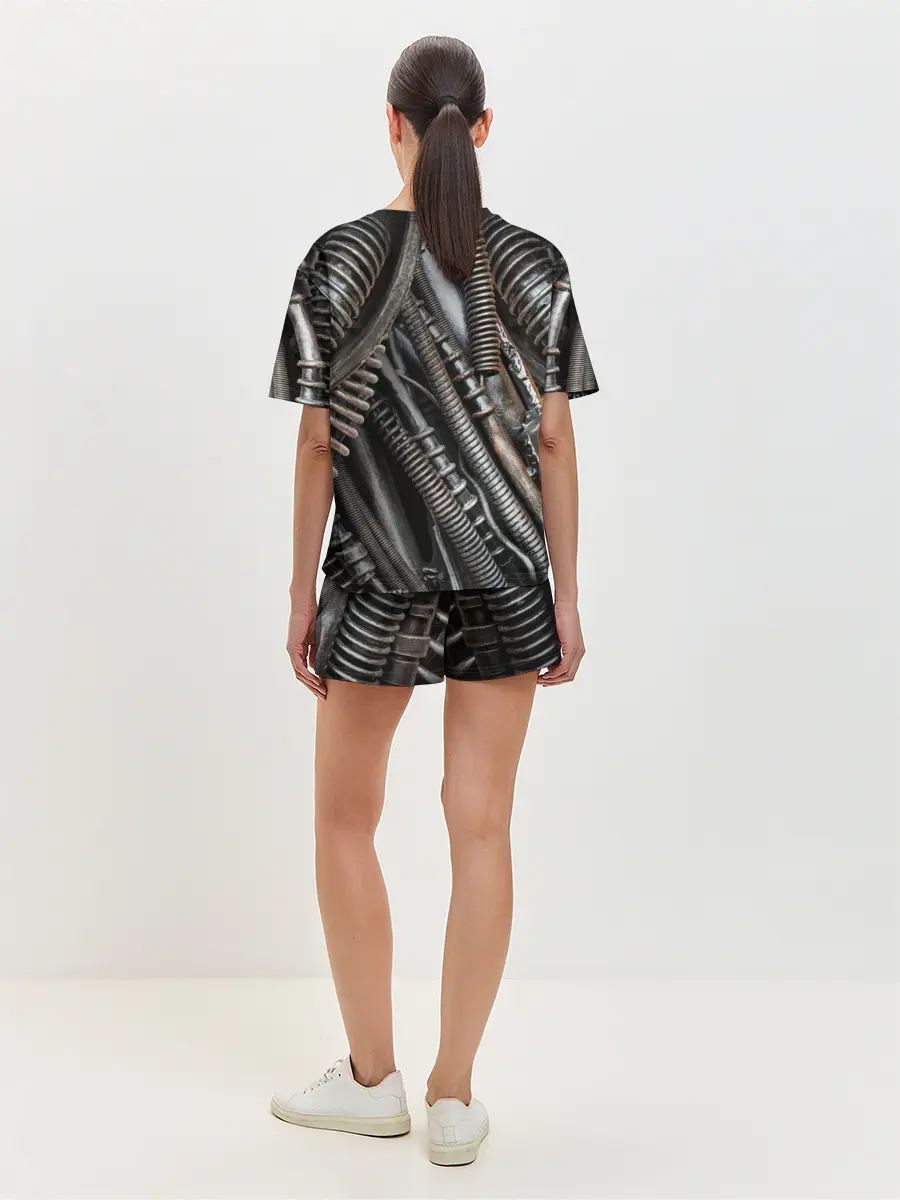 Женская пижама с шортами / СТИМПАНК | МЕХАНИЧЕСКИЕ ЧАСТИ