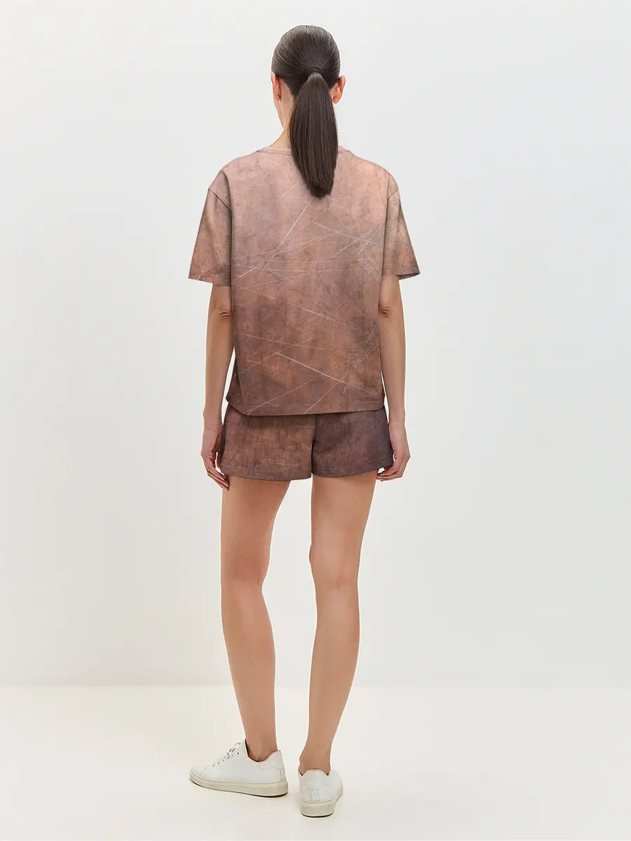 Женская пижама с шортами / ЛАТУНЬ