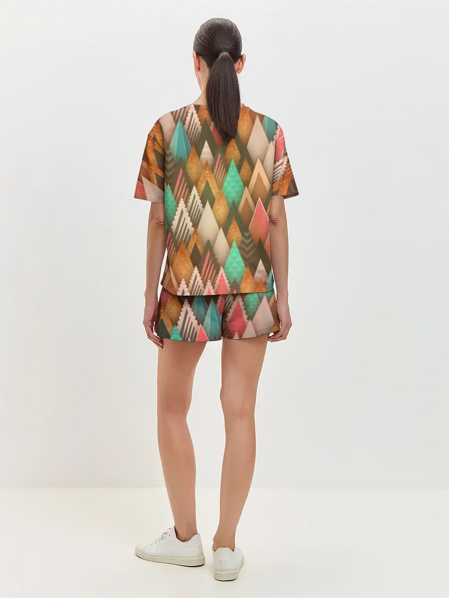 Женская пижама с шортами / Острые пики