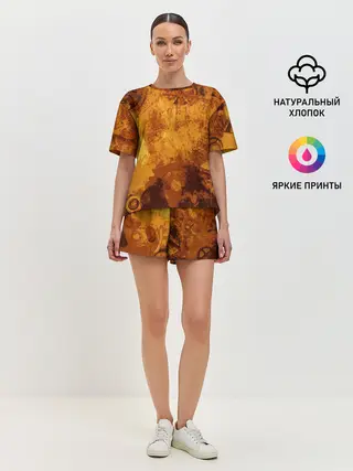 Женская пижама с шортами / Стимпанк