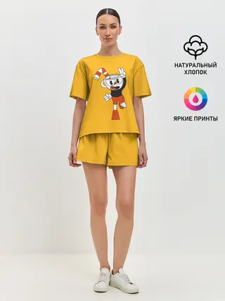 Женская пижама с шортами / CUPHEAD