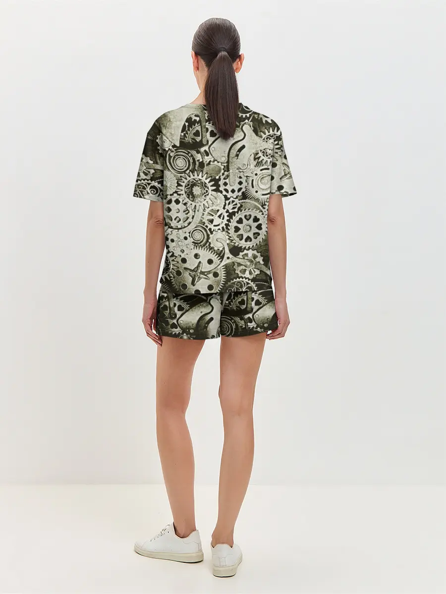 Женская пижама с шортами / Стимпанк Сова