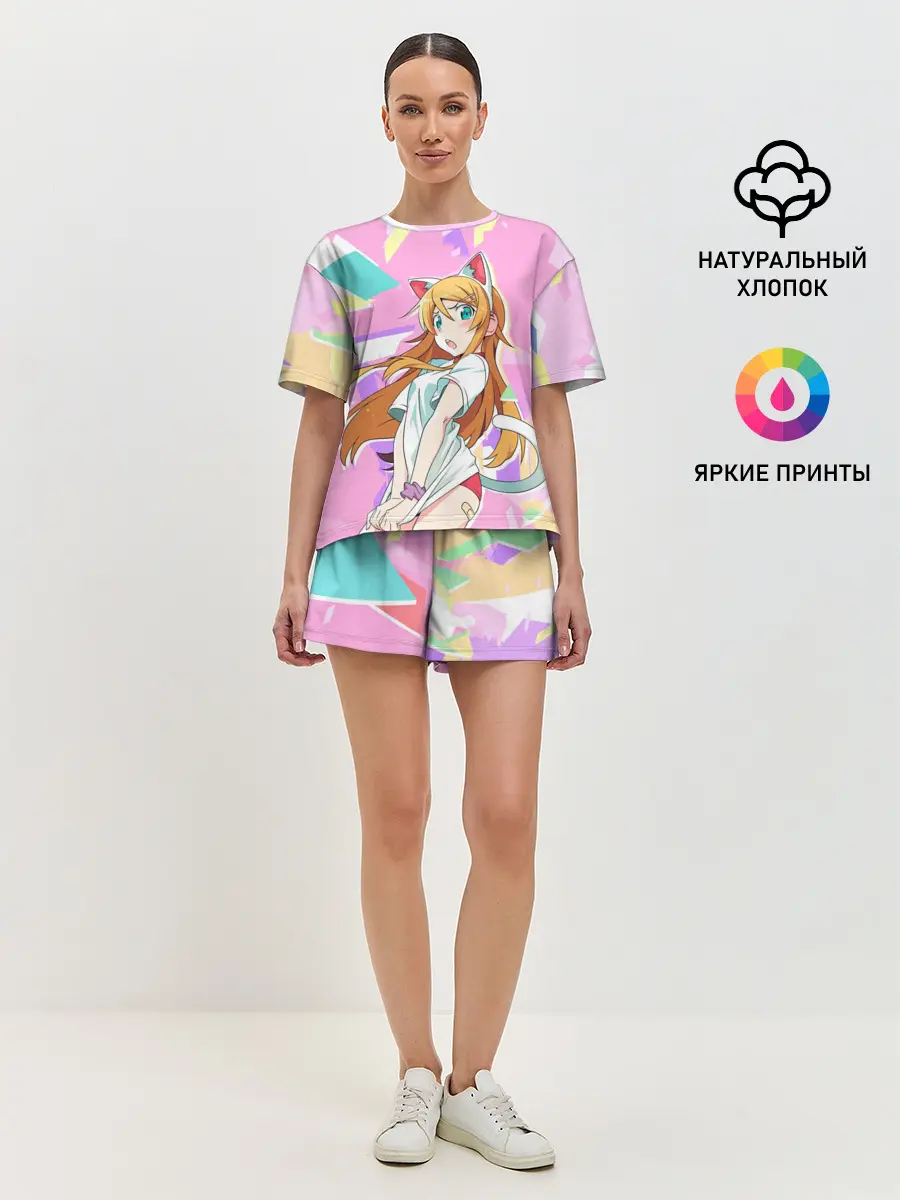 Женская пижама с шортами / Kirino Kousaka