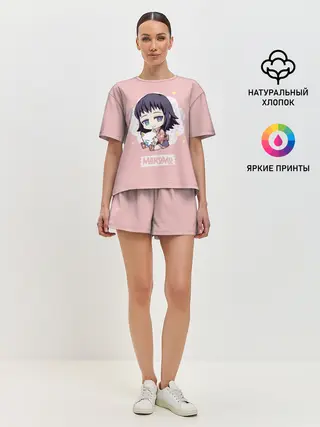 Женская пижама с шортами / Makomo | Kimetsu no Yaiba