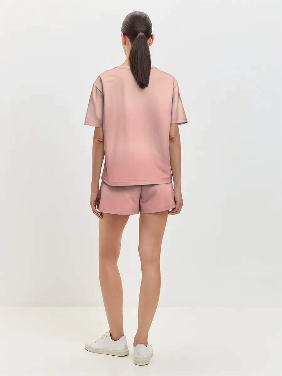 Женская пижама с шортами / Bunny Girl apricot