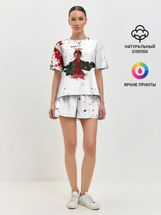 Женская пижама с шортами / Tanjirou Kamado Kimetsu no Yaiba