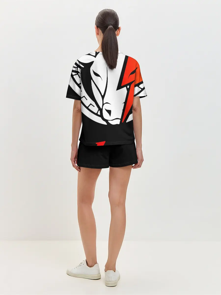 Женская пижама с шортами / gg lightning orange