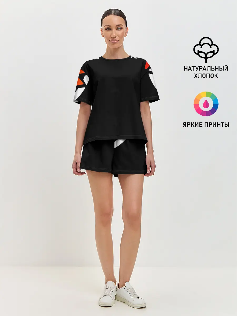 Женская пижама с шортами / gg lightning orange