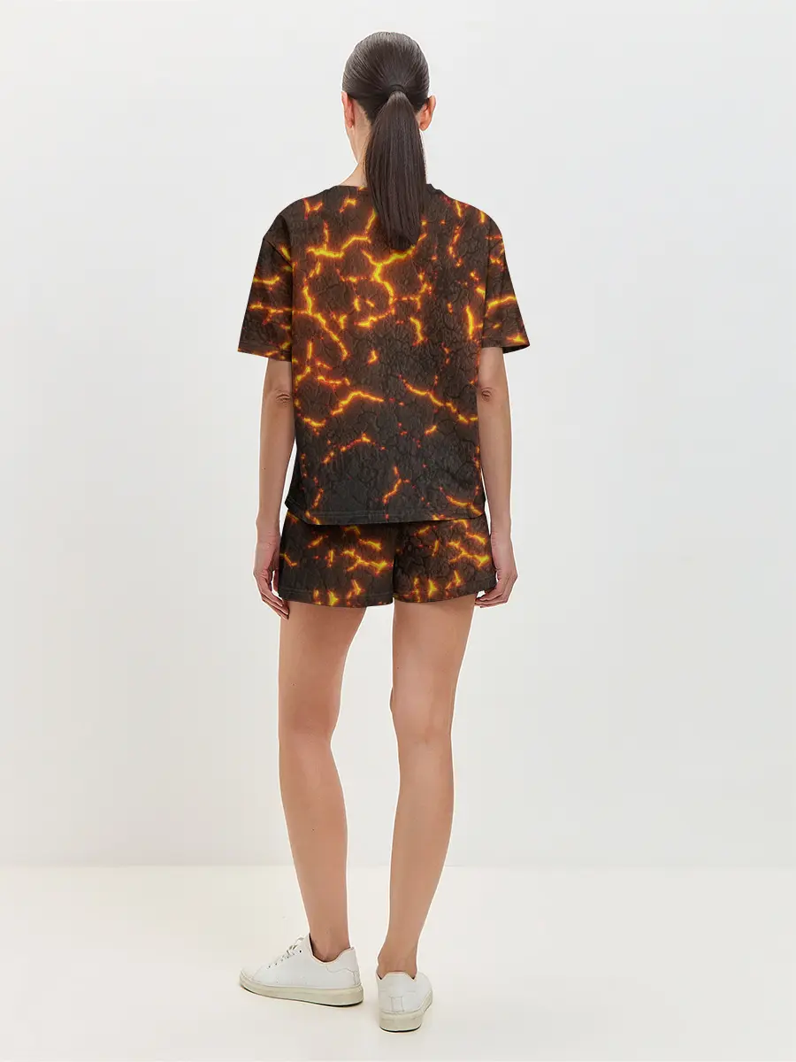 Женская пижама с шортами / Помпеи 3D