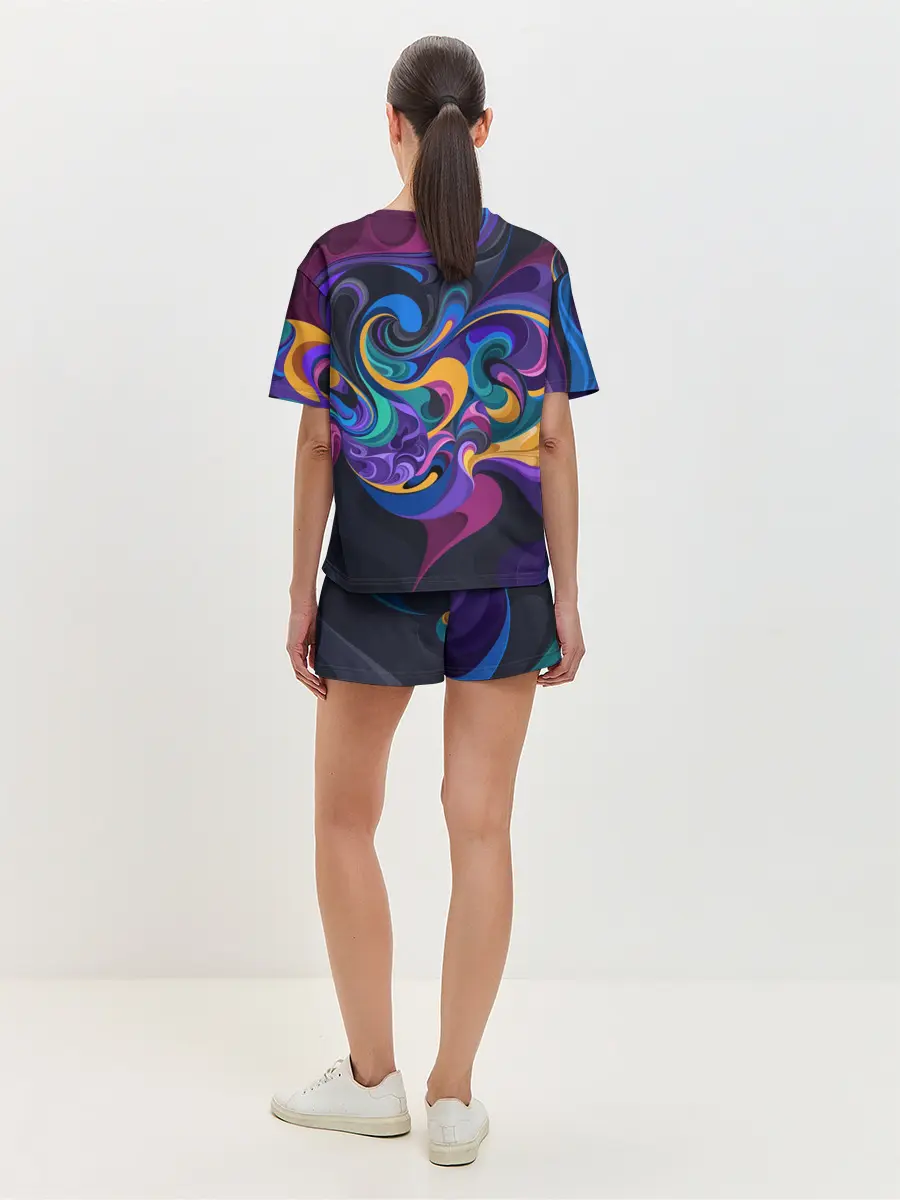 Женская пижама с шортами / Масло