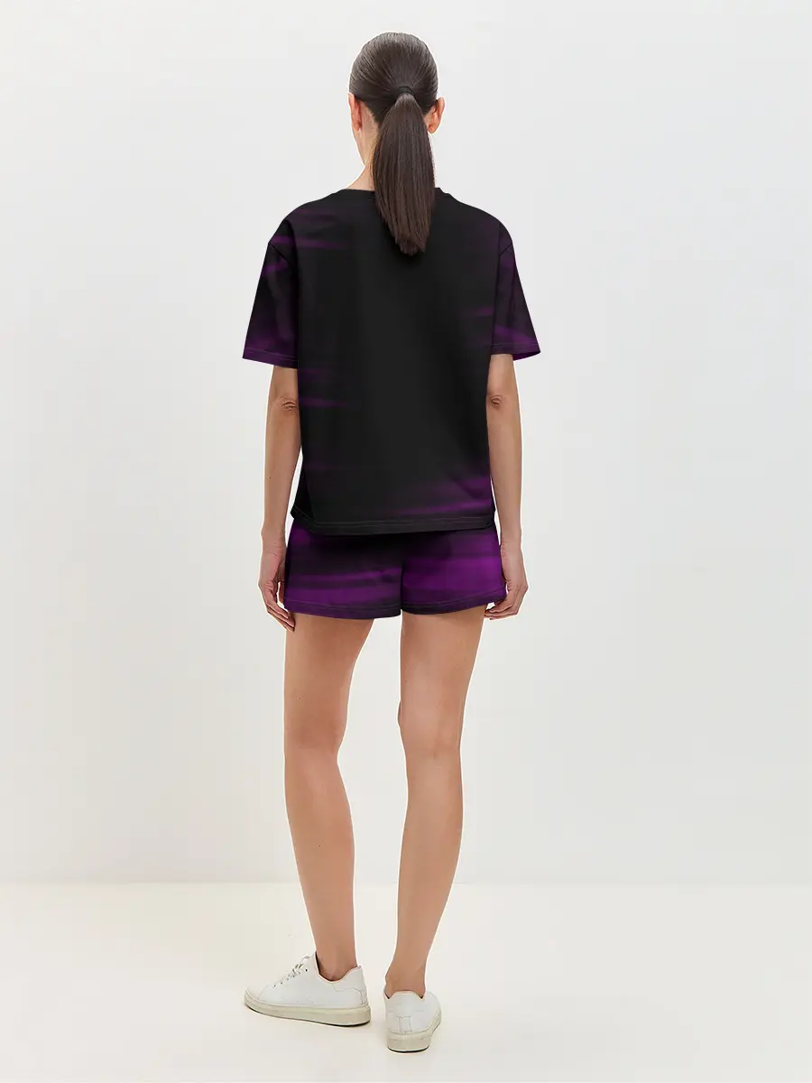 Женская пижама с шортами / Танджиро и Незуко Камадо