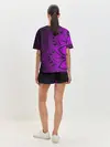 Женская пижама с шортами / Сирень 3D