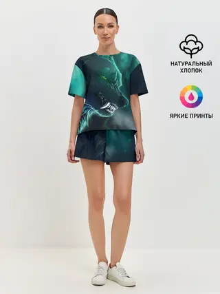 Женская пижама с шортами / ВОЛЧИЙ ОСКАЛ
