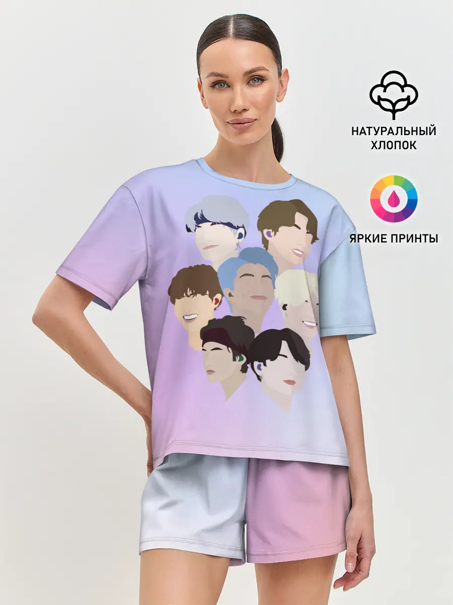 Женская пижама с шортами / БТС Bangtan Boys BTS