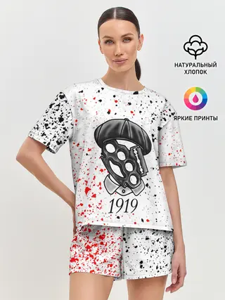 Женская пижама с шортами / ОСТРЫЕ КОЗЫРЬКИ