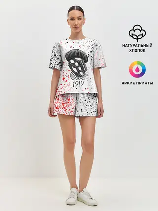 Женская пижама с шортами / ОСТРЫЕ КОЗЫРЬКИ