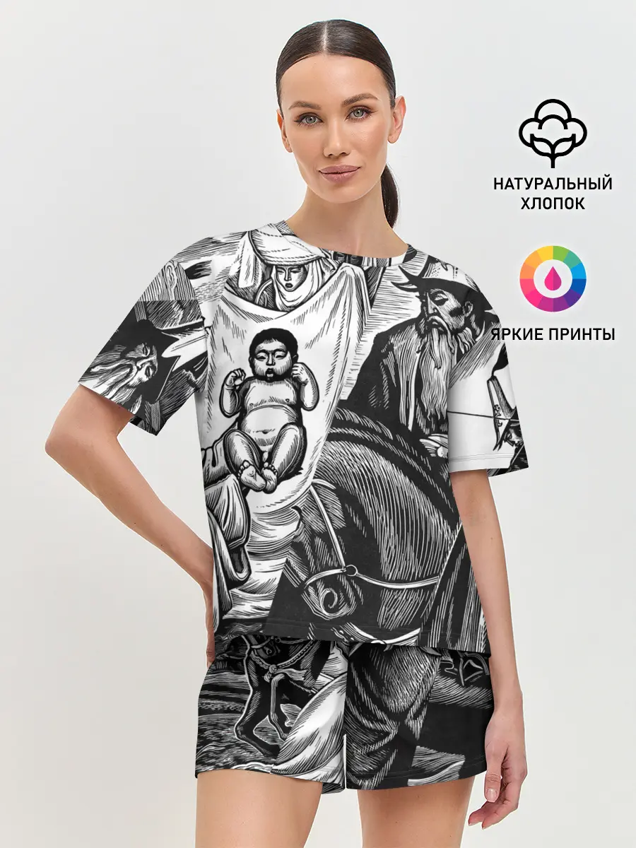 Женская пижама с шортами / ЭПОС МАНАС