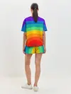 Женская пижама с шортами / Круговая радуга