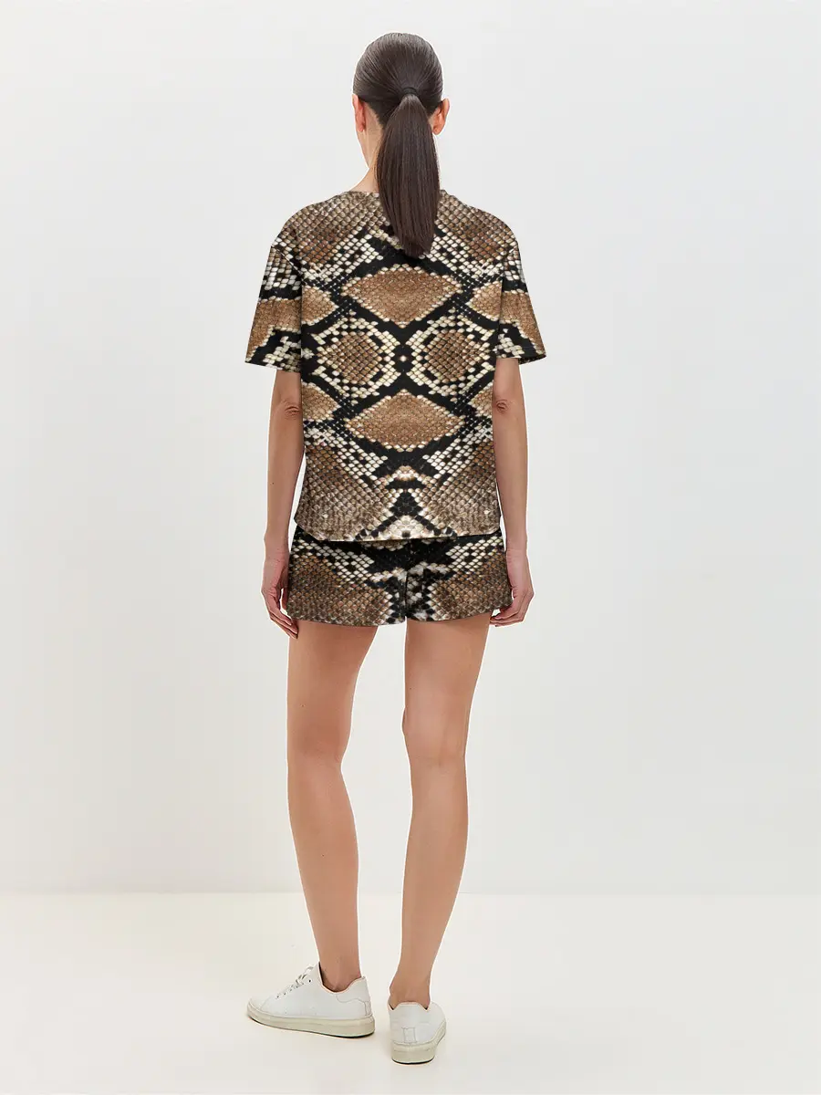 Женская пижама с шортами / Snake Skin