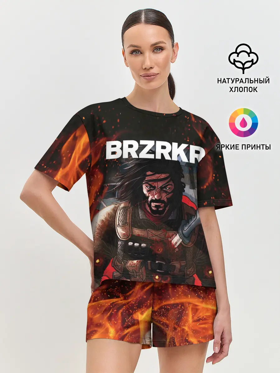 Женская пижама с шортами / BRZRKR