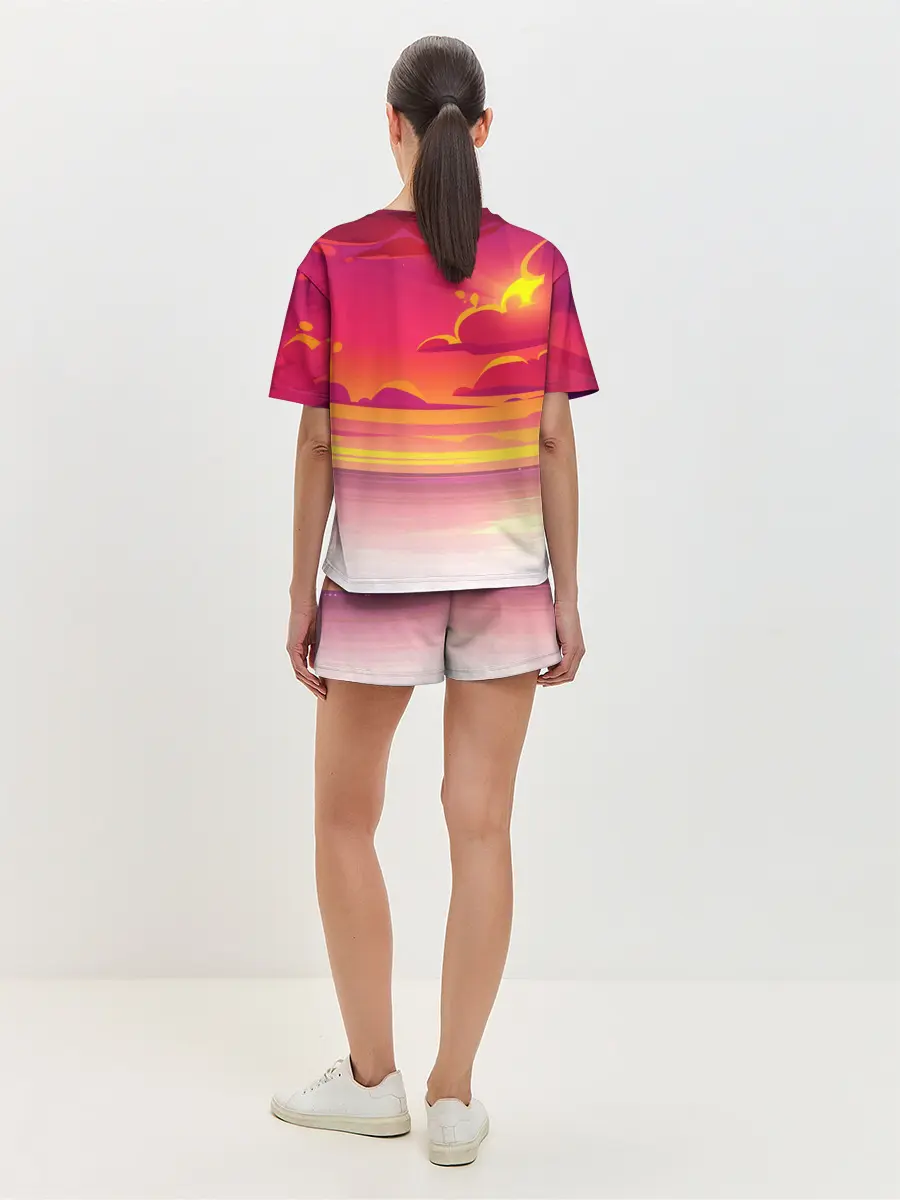 Женская пижама с шортами / КЛИНОК, РАССЕКАЮЩИЙ ДЕМОНОВ