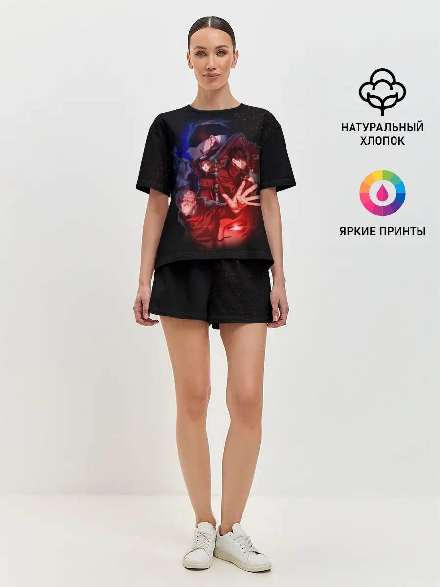 Женская пижама с шортами / МАГИЧЕСКАЯ БИТВА | SUKUNA