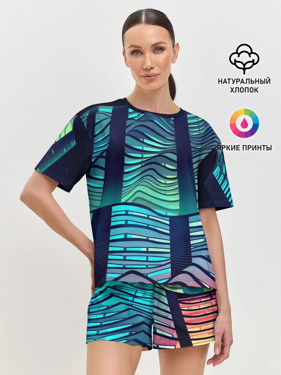 Женская пижама с шортами / Минимализм