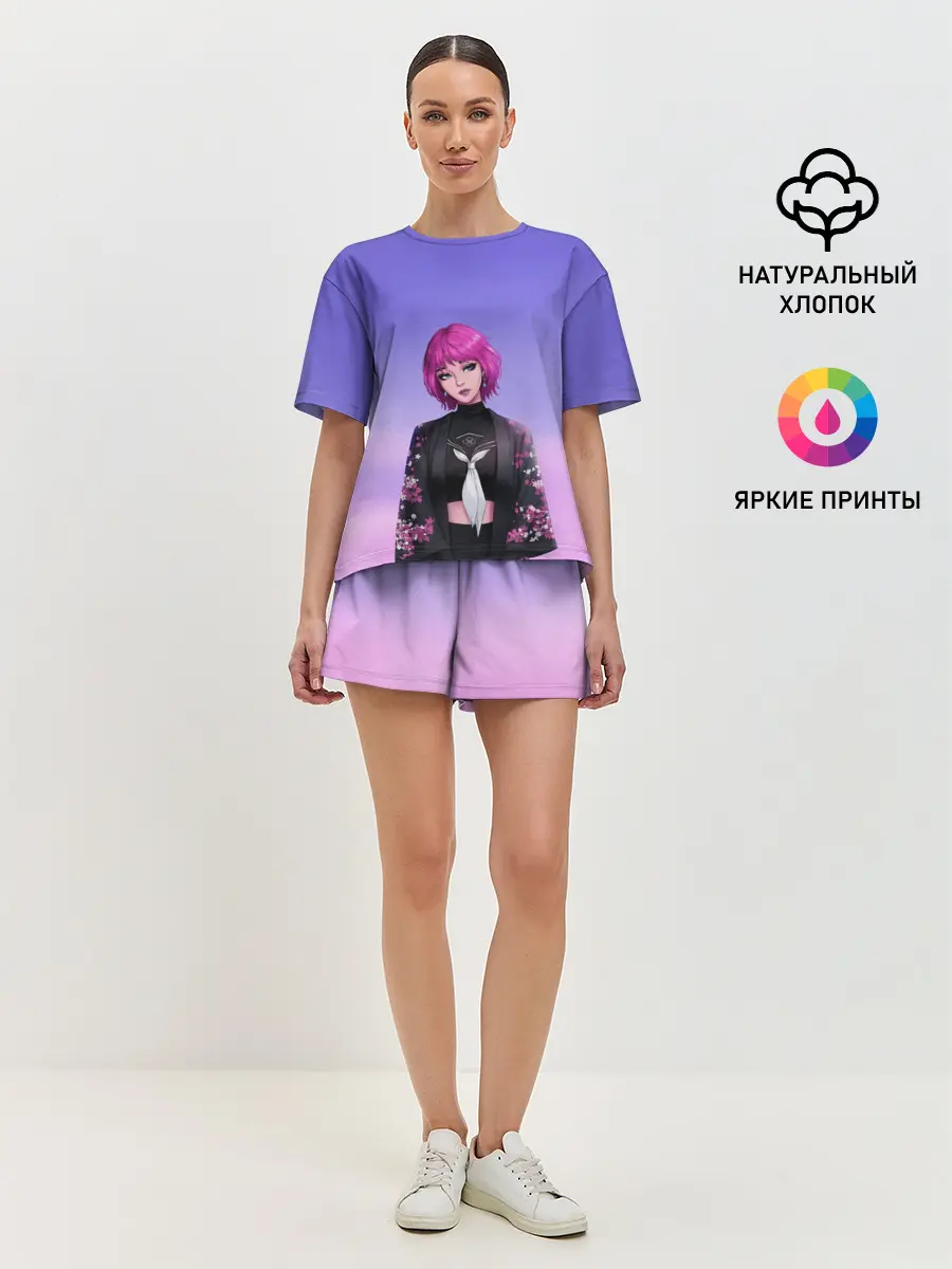 Женская пижама с шортами / ANIME GIRL