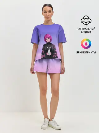 Женская пижама с шортами / ANIME GIRL