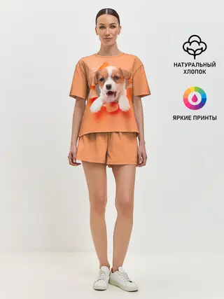 Женская пижама с шортами / Собака