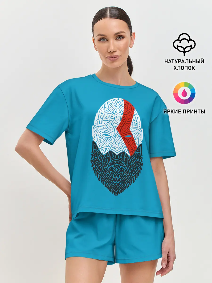 Женская пижама с шортами / Бог войны