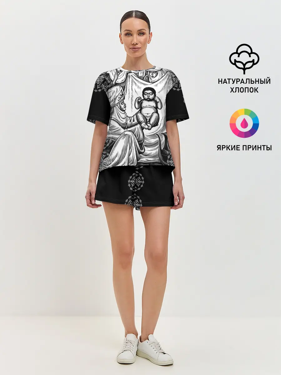 Женская пижама с шортами / Манас Баатыр