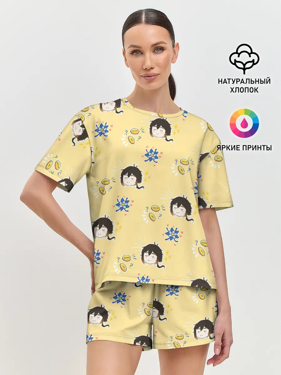 Женская пижама с шортами / Чиби Чжун Ли