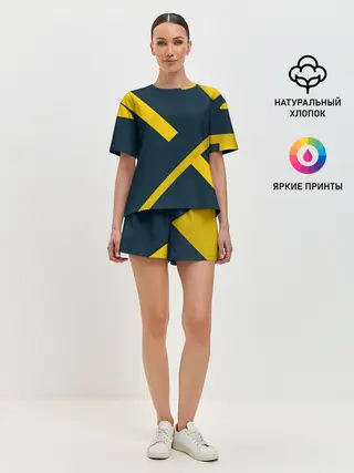 Женская пижама с шортами / ПЕРЕКРЕСТОК