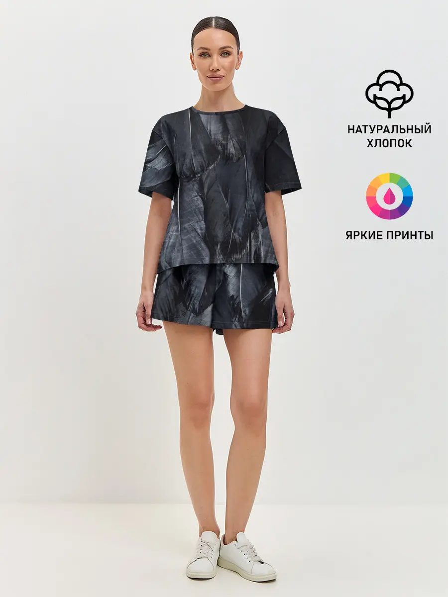 Женская пижама с шортами / ВОРОНА
