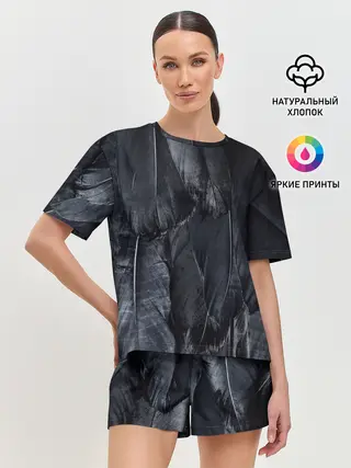 Женская пижама с шортами / ВОРОНА