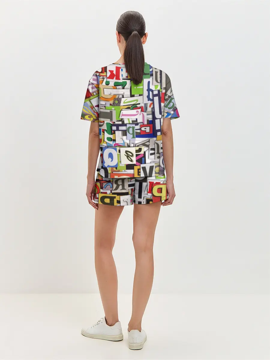 Женская пижама с шортами / АЛФАВИТ