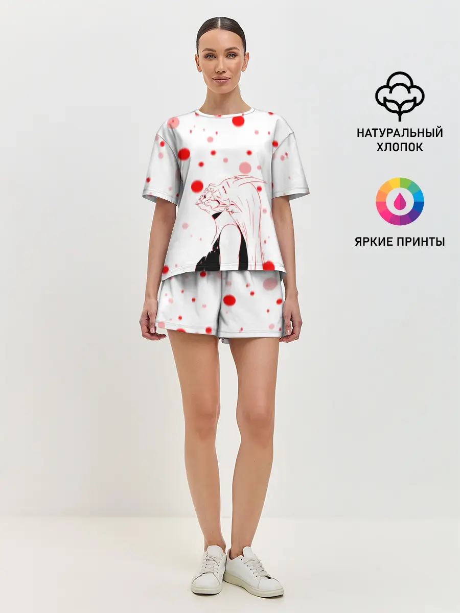 Женская пижама с шортами / AHEGAO KAGUYA