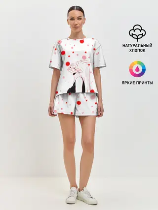 Женская пижама с шортами / AHEGAO KAGUYA