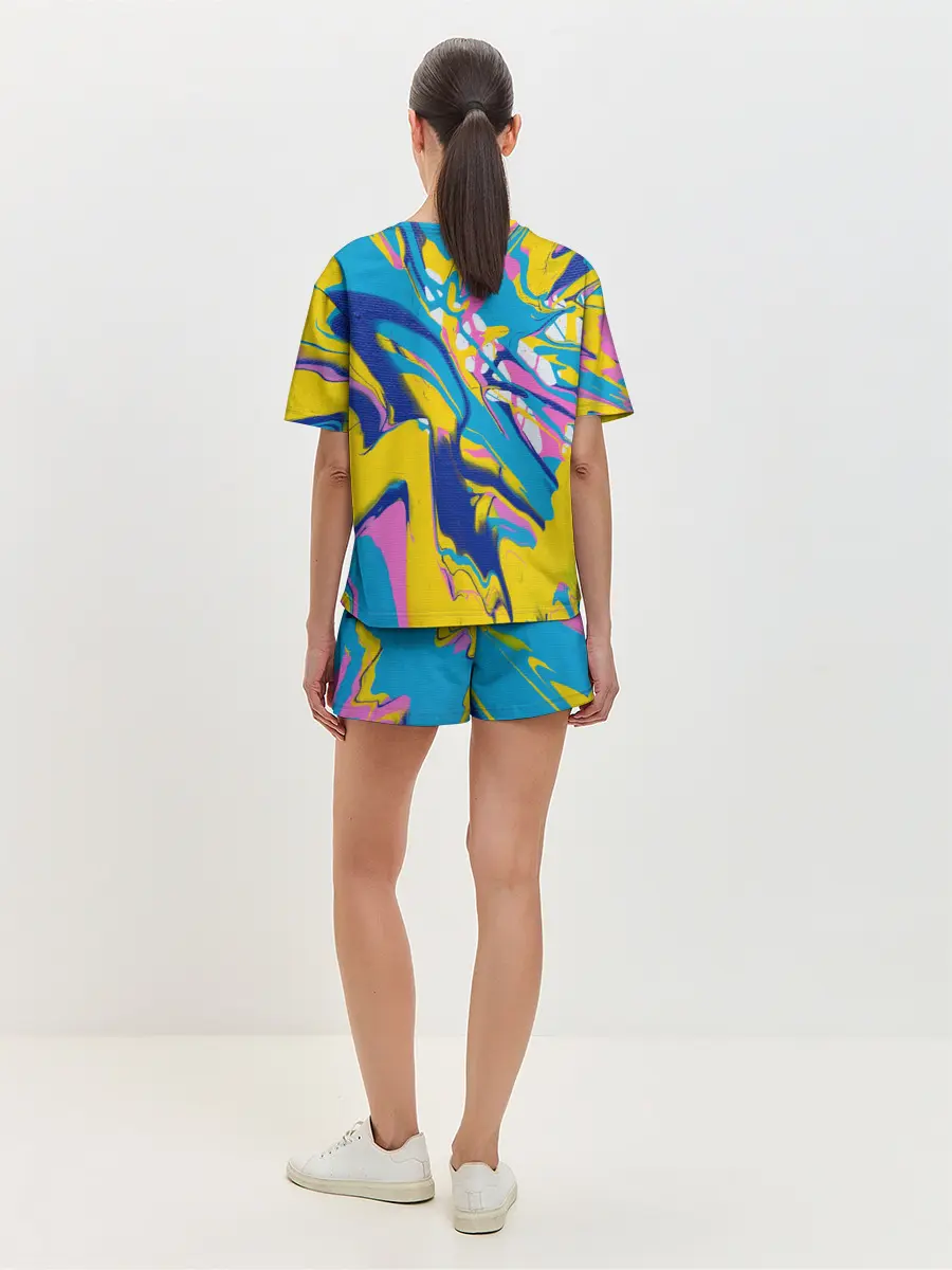 Женская пижама с шортами / Клякса