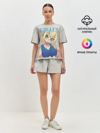 Женская пижама с шортами / Кохаку