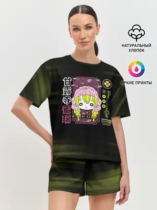 Женская пижама с шортами / Mitsuri Kanroji | Kimetsu no Yaiba