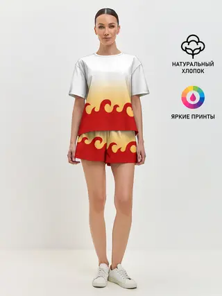 Женская пижама с шортами / ШИНДЖУРО РЕНГОКУ / KNY