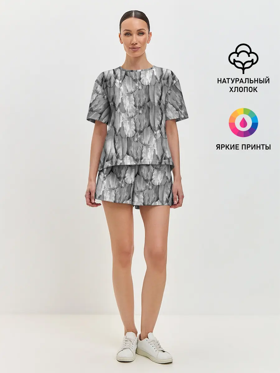 Женская пижама с шортами / White Raven