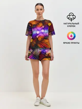 Женская пижама с шортами / Яркое преображение