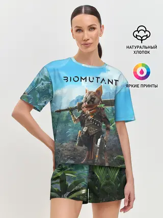 Женская пижама с шортами / Biomutant Биомутант