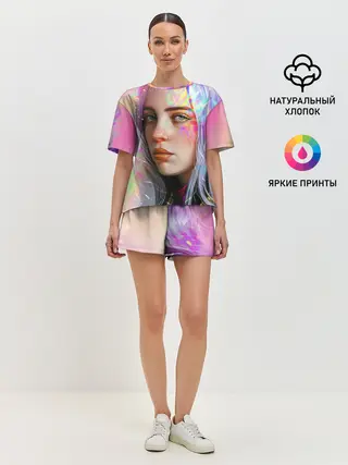 Женская пижама с шортами / Billie Eilish