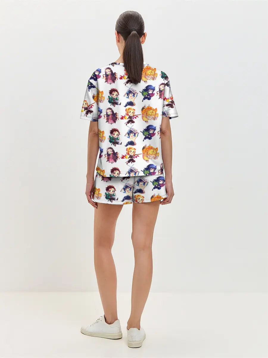 Женская пижама с шортами / Персонажи Kimetsu no Yaiba