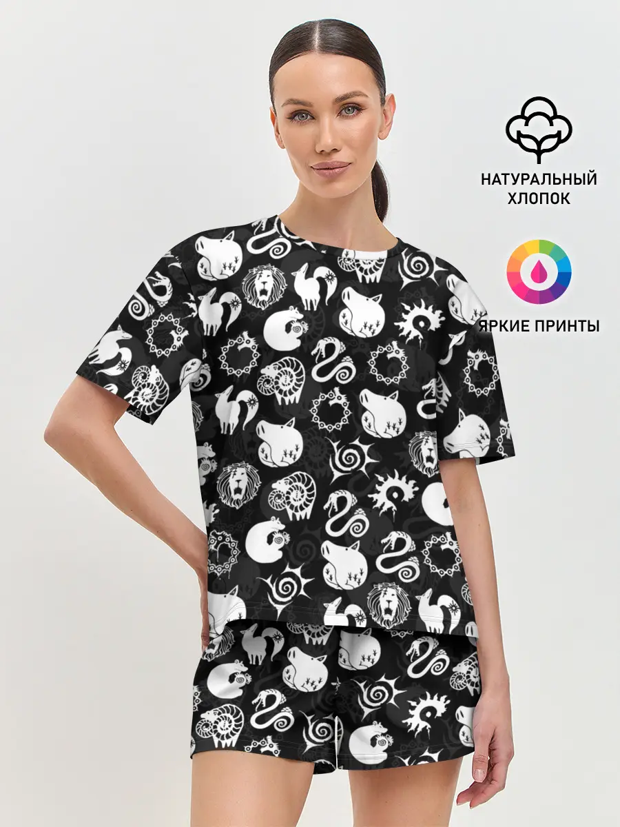 Женская пижама с шортами / SEVEN DEADLY SINS СИМВОЛЫ